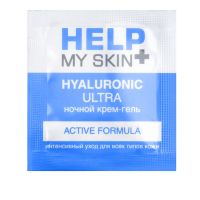 Крем - гель ночной HELP MY SKIN HYALURONIC, пакетик-саше, 3 г, LB-25018